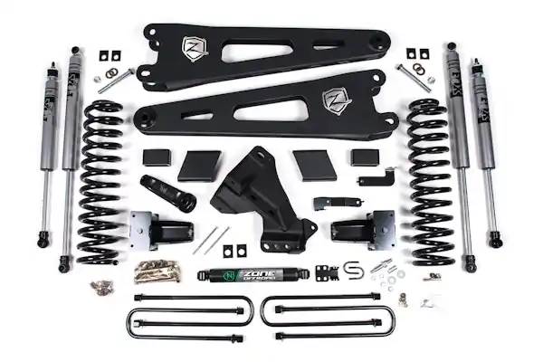 Buy Online Zone Offroad Products ZONF60F 2020-2022 F250/F350 5" Radius Arm Suspension Lift System- Fox Adv Shocks- DSL