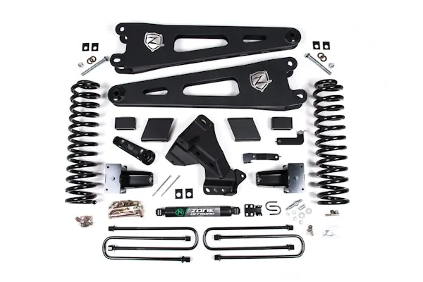 Zone Offroad Products ZONF61N 2020-2022 F250/F350 5" Radius Arm Suspension Lift System- NX2 Shocks- GAS Get Yours