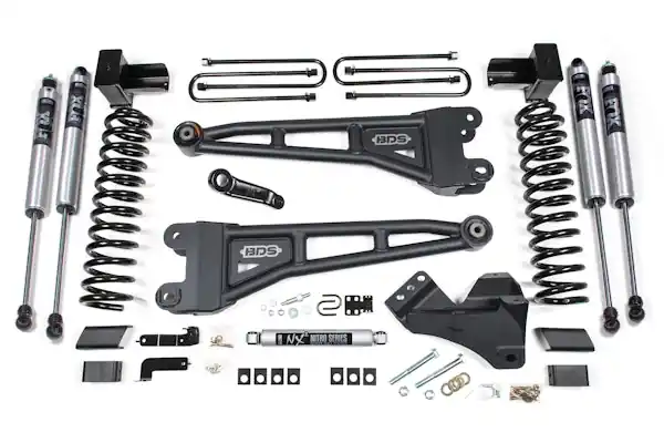 Affordable BDS Suspension BDS1525FS 17-19 F250 4in R.A. Lift System-Gas