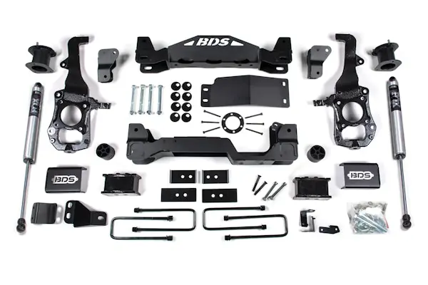 Next Day Delivery BDS Suspension BDS1583FS 2021-2025 Ford F150 4wd, 4" Suspension Lift Kit, 3" Rear Lift, Block - 4" Strut
