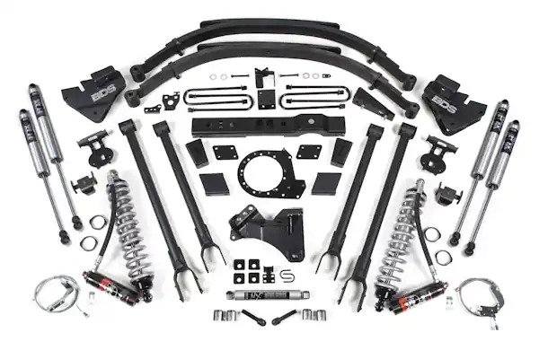 Special Offer BDS Suspension BDS1541FPE 2017-2019 Ford F250/F350 4wd 8" 4-Link Suspension Lift Kit, 7" Rear, Spring, Die