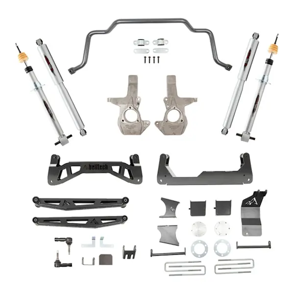 Authentic Belltech 150201TPS 7 Lift Kit Front and Rear Trail Performance Struts/Shocks