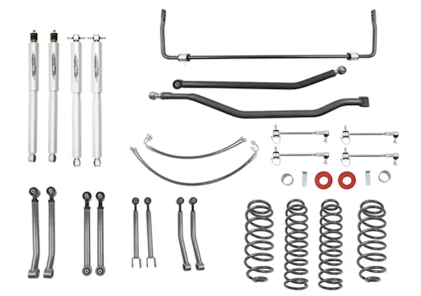 Authentic Belltech 153201TPS 2007-2017 Wrangler Rubicon Unlimited JK 4dr 4" Lift w/ Rear Sway Bar