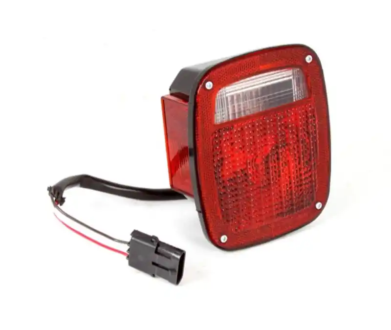 Omix Tail Light Black Housing LH 87-90 Jeep Wrangler Budget