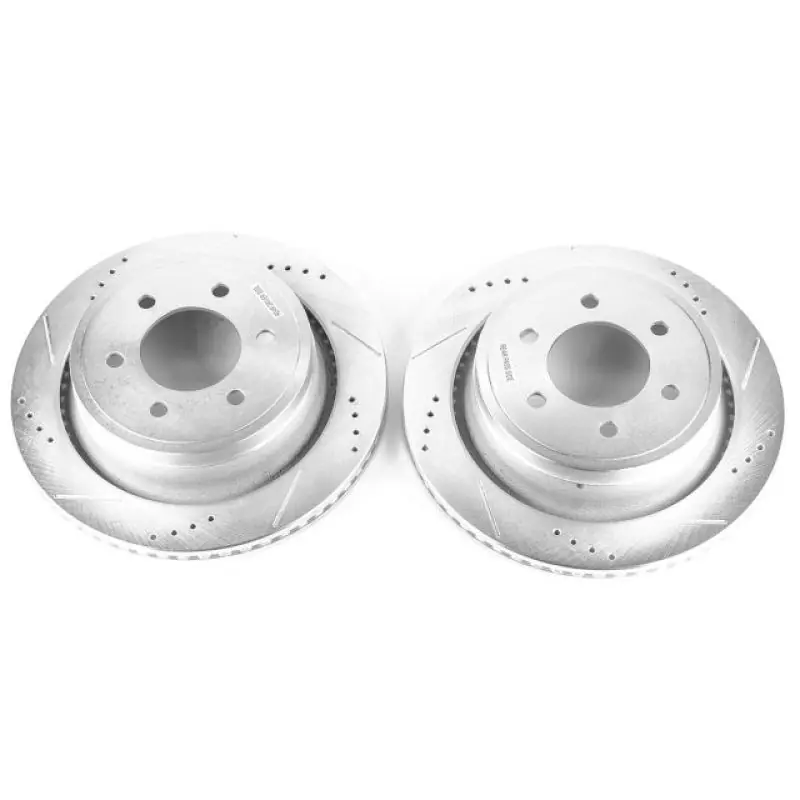 Shop Now Power Stop 12-18 Ford F-150 Rear Evolution Drilled & Slotted Rotors - Pair