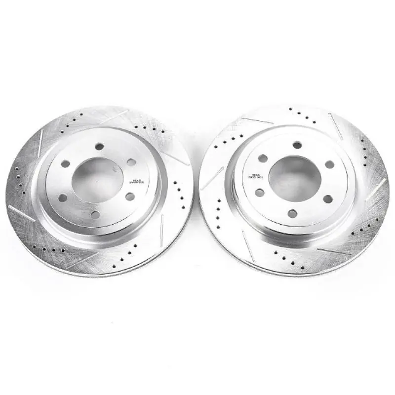 Grab Now Power Stop 18-19 Ford Expedition Rear Evolution Drilled & Slotted Rotors - Pair