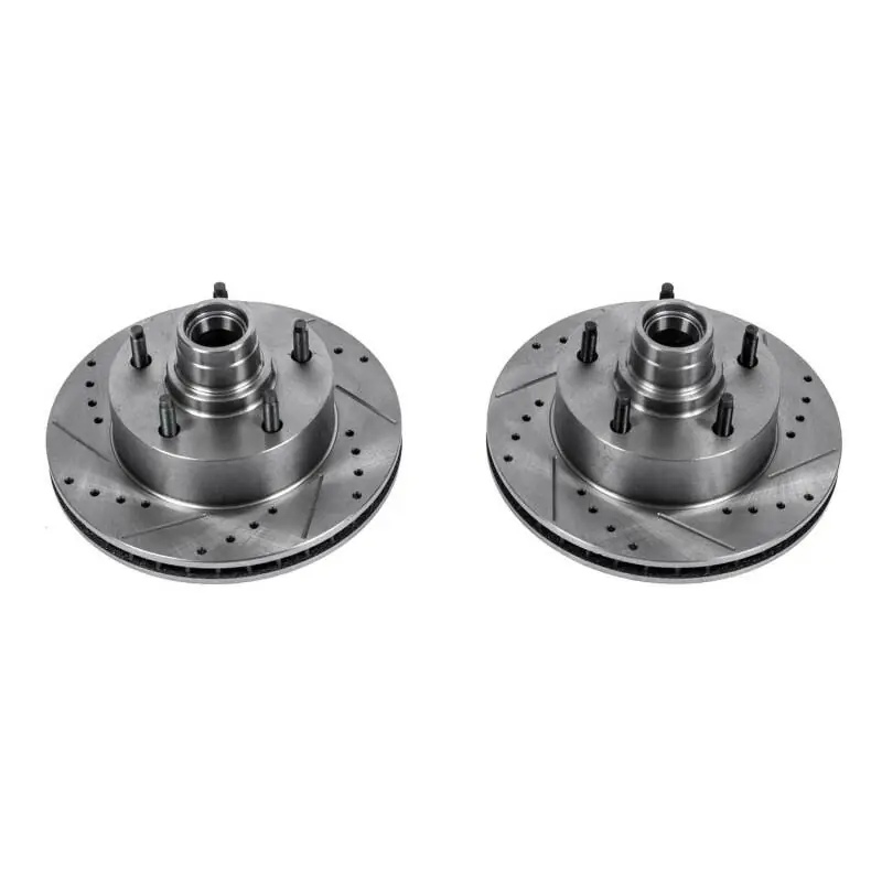 Power Stop 2003 Ford E-150 Front Evolution Drilled & Slotted Rotors - Pair Weekend Sale