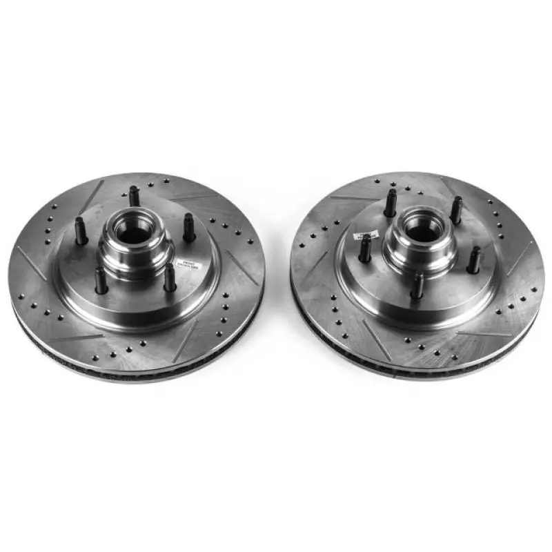 Power Stop 97-00 Ford F-150 Front Evolution Drilled & Slotted Rotors - Pair Instant Buy