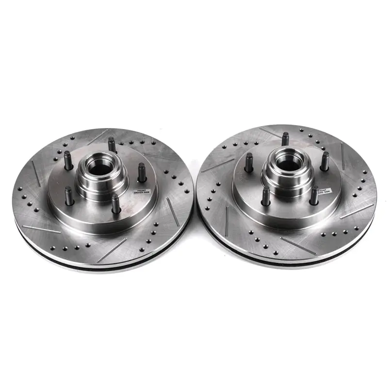 Power Stop 97-00 Ford F-150 Front Evolution Drilled & Slotted Rotors - Pair Luxury
