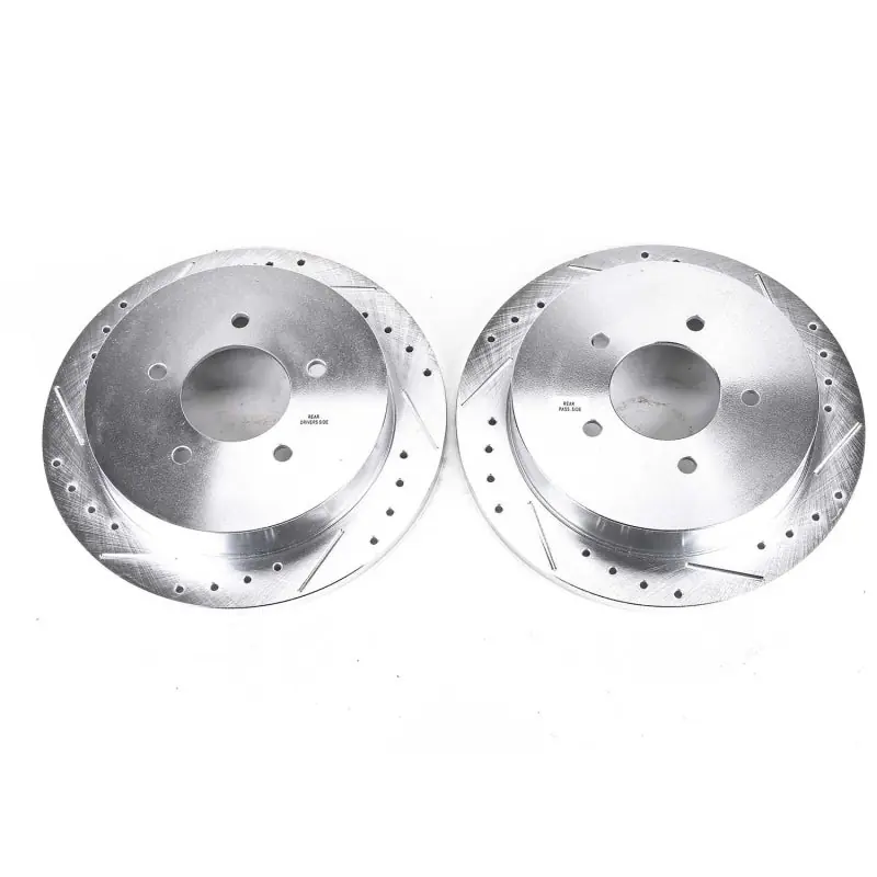 Modern Power Stop 97-00 Ford Expedition Rear Evolution Drilled & Slotted Rotors - Pair
