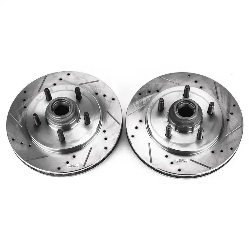 Power Stop 99-02 Ford Expedition Front Evolution Drilled & Slotted Rotors - Pair Buy Direct