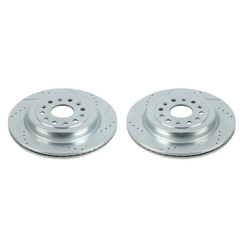 Power Stop 19-20 Ram 1500 Rear Evolution Drilled & Slotted Rotors - Pair Same Day Shipping