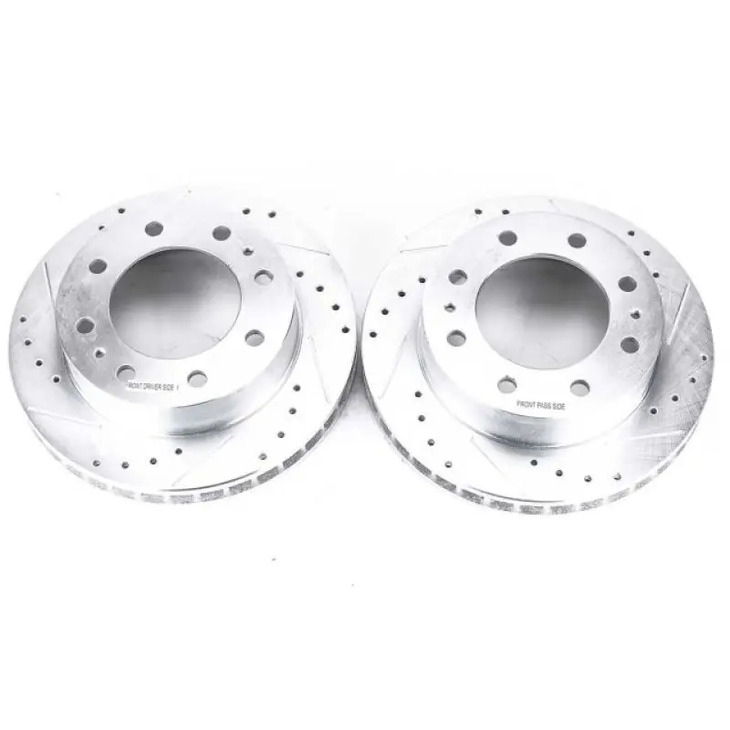 Power Stop 00-05 Cadillac DeVille Front Evolution Drilled & Slotted Rotors - Pair Big Sale