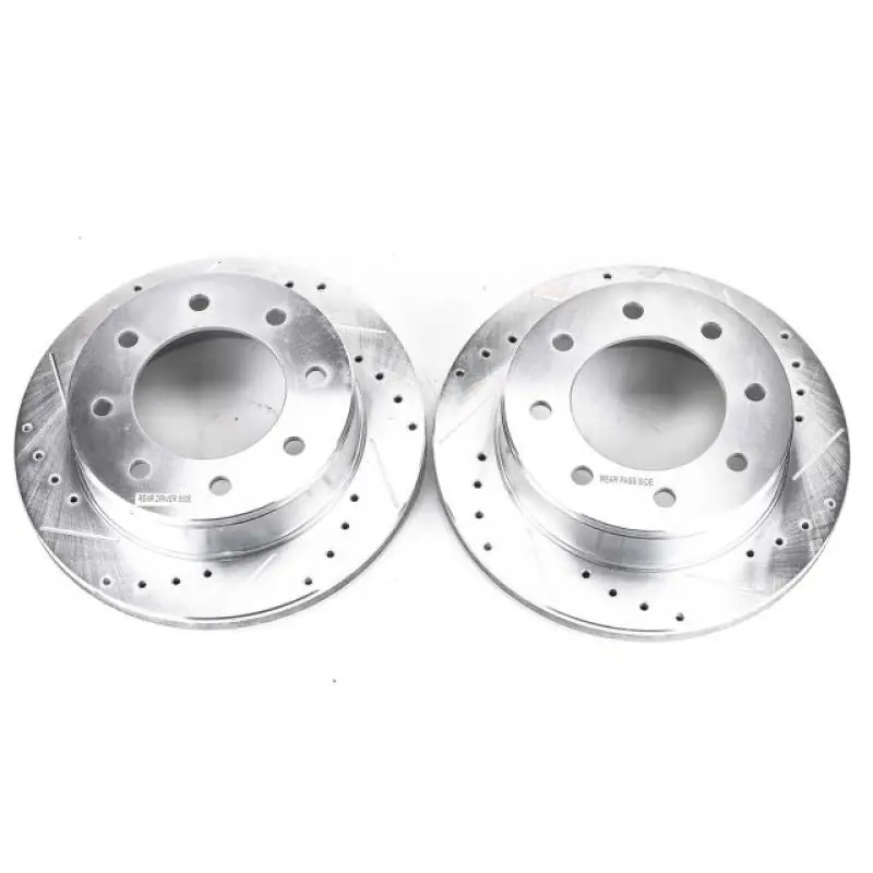 Save Now Power Stop 03-19 Chevrolet Express 2500 Rear Evolution Drilled & Slotted Rotors - Pair