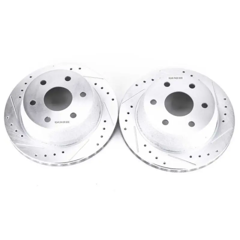 Power Stop 02-06 Cadillac Escalade Rear Evolution Drilled & Slotted Rotors - Pair Special Discount