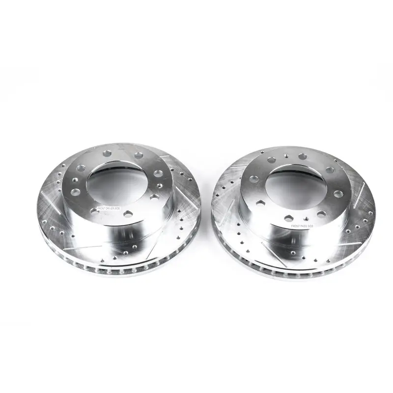 Power Stop 02-04 Chevrolet Avalanche 2500 Front Evolution Drilled & Slotted Rotors - Pair Direct From Manufacturer