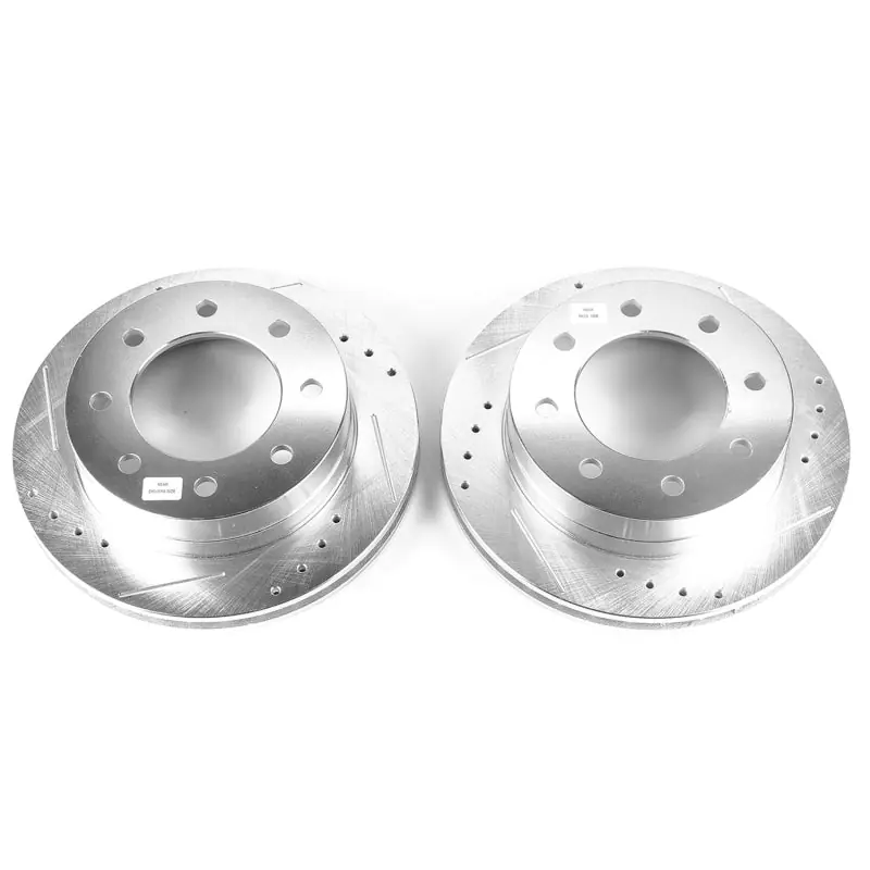 Power Stop 2003 Chevrolet Silverado 1500 HD Rear Evolution Drilled & Slotted Rotors - Pair Limited Time