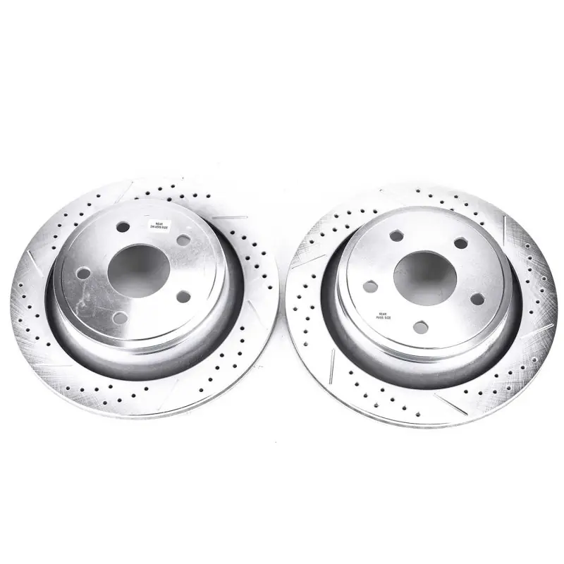 Limited Offer Power Stop 07-09 Chrysler Aspen Rear Evolution Drilled & Slotted Rotors - Pair