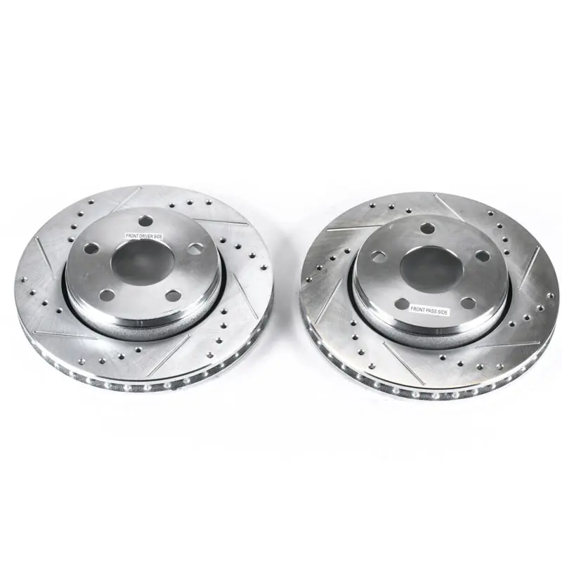 Power Stop 07-17 Jeep Wrangler Front Evolution Drilled & Slotted Rotors - Pair Flash Sale