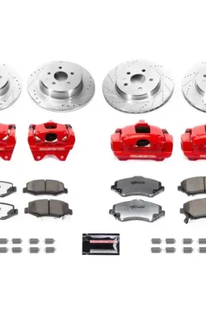 Worldwide Shipping Power Stop 07-17 Jeep Wrangler Front & Rear Big Brake Conversion Kit