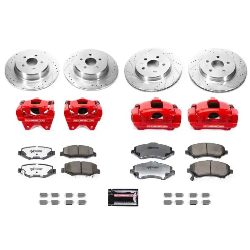 Worldwide Shipping Power Stop 07-17 Jeep Wrangler Front & Rear Big Brake Conversion Kit