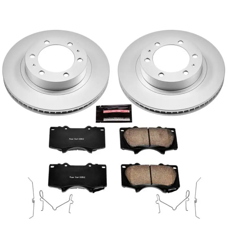 Exclusive Offer Power Stop 03-09 Toyota 4Runner Front Z17 Evolution Geomet Coated Brake Kit