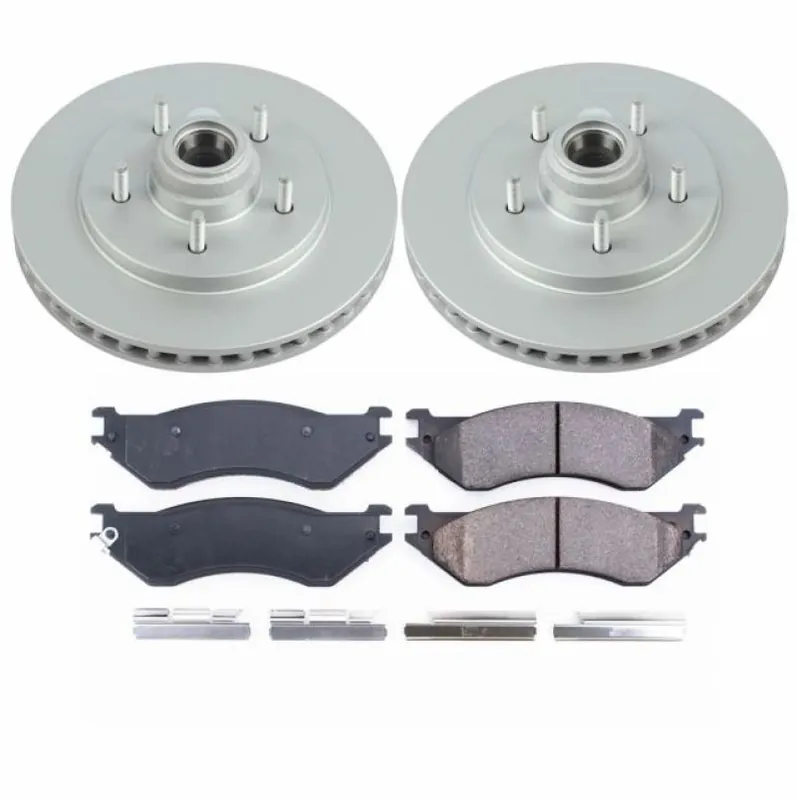 Power Stop 97-00 Ford Expedition Front Z17 Evolution Geomet Coated Brake Kit Time-Limited