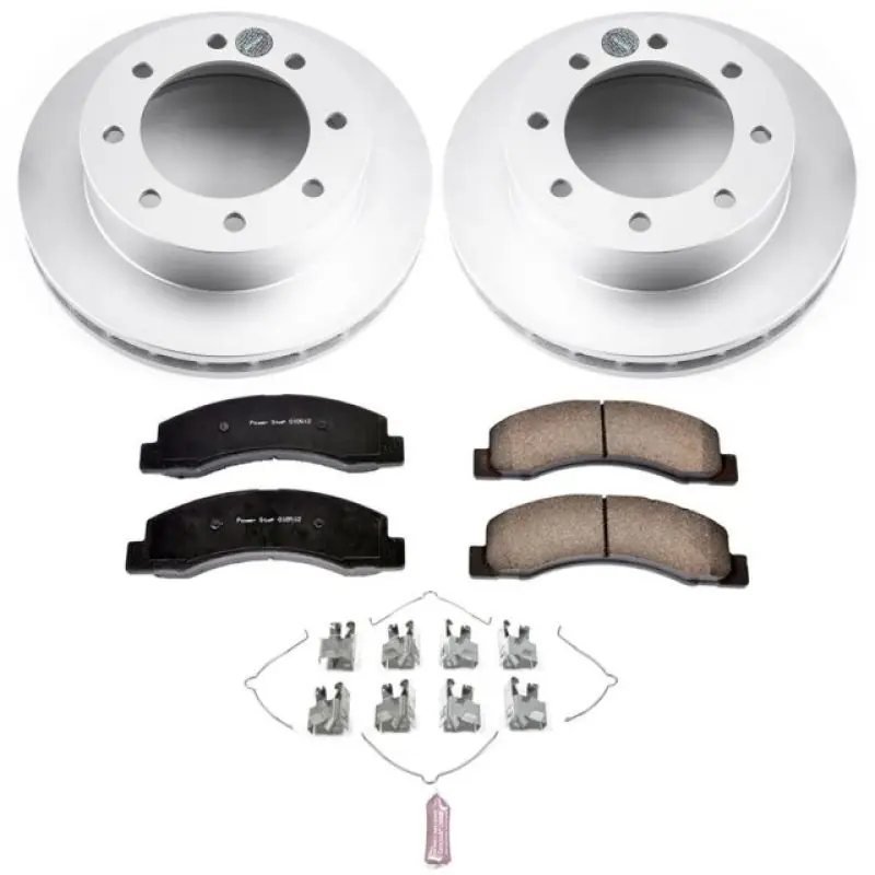 Power Stop 1999 Ford F-250 Super Duty Front Z17 Evolution Geomet Coated Brake Kit New Arrival