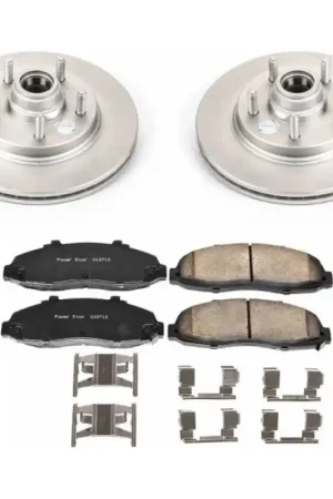 Weekend Sale Power Stop 00-03 Ford F-150 Front Z17 Evolution Geomet Coated Brake Kit