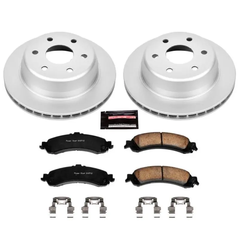 New Arrival Power Stop 02-06 Cadillac Escalade Rear Z17 Evolution Geomet Coated Brake Kit