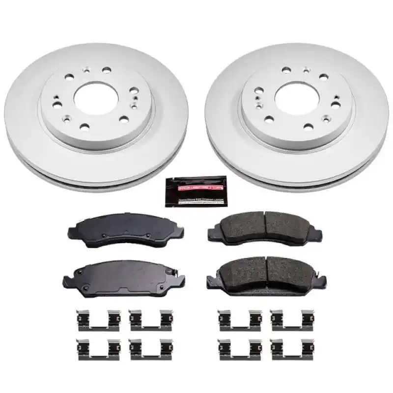 Power Stop 08-19 Cadillac Escalade Front Z17 Evolution Geomet Coated Brake Kit Certified
