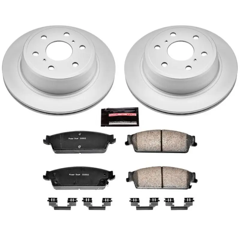 Power Stop 07-14 Cadillac Escalade Rear Z17 Evolution Geomet Coated Brake Kit Discount