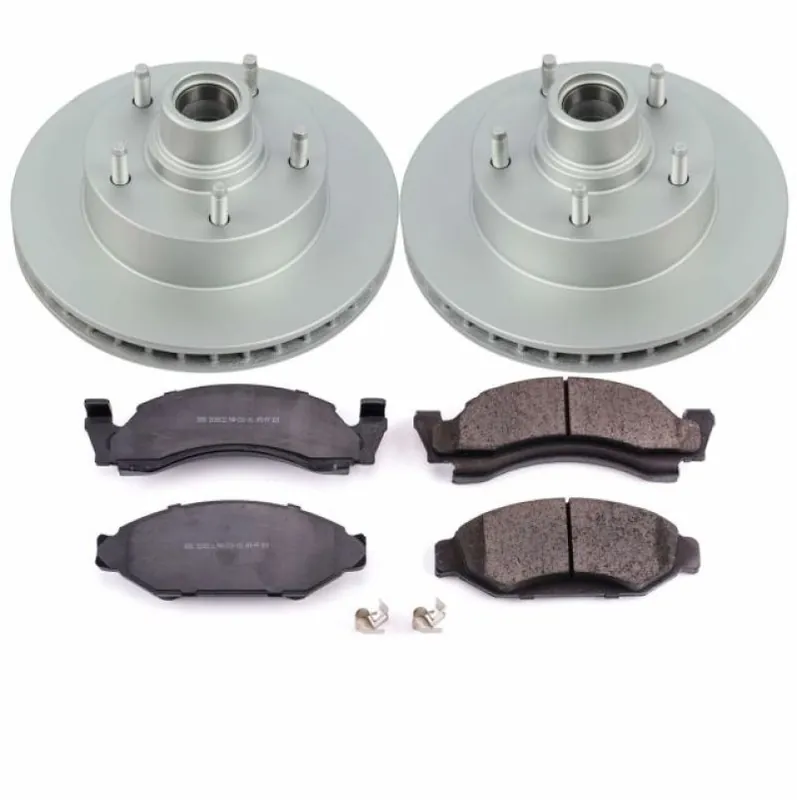 Power Stop 1986 Ford E-150 Front Z17 Evolution Geomet Coated Brake Kit Low Price