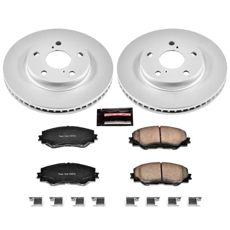 Editor’s Pick Power Stop 10-12 Lexus HS250h Front Z17 Evolution Geomet Coated Brake Kit