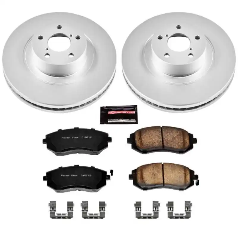 Limited Time Power Stop 04-06 Subaru Baja Front Z17 Evolution Geomet Coated Brake Kit