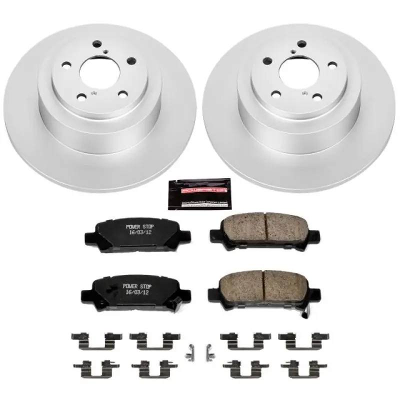 Power Stop 03-06 Subaru Baja Rear Z17 Evolution Geomet Coated Brake Kit Grab Now