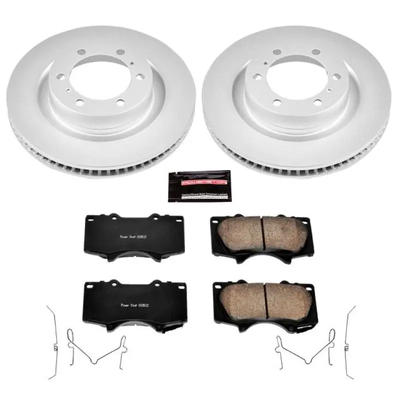 Order Now Power Stop 10-19 Lexus GX460 Front Z17 Evolution Geomet Coated Brake Kit
