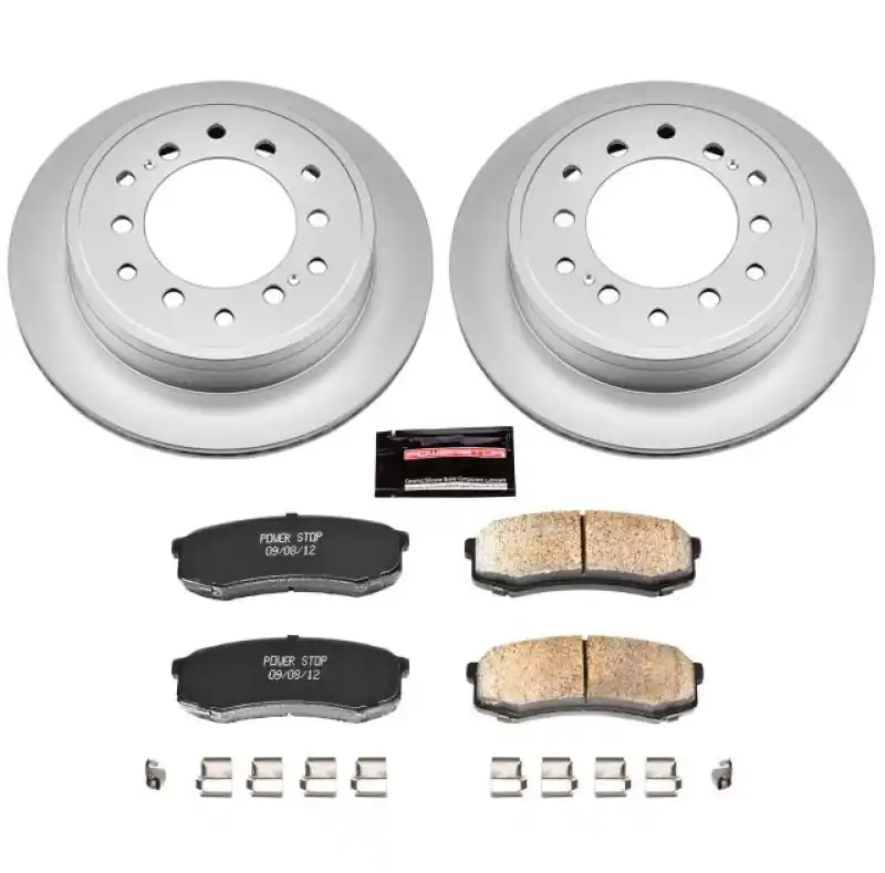 Power Stop 10-19 Lexus GX460 Rear Z17 Evolution Geomet Coated Brake Kit Best Choice