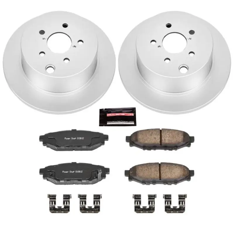 Secure Checkout Power Stop 16-18 Subaru Crosstrek Rear Z17 Evolution Geomet Coated Brake Kit