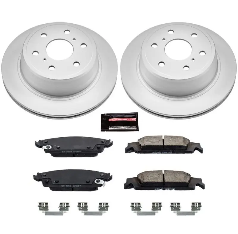 Power Stop 15-19 Cadillac Escalade Rear Z17 Evolution Geomet Coated Brake Kit Grab Now