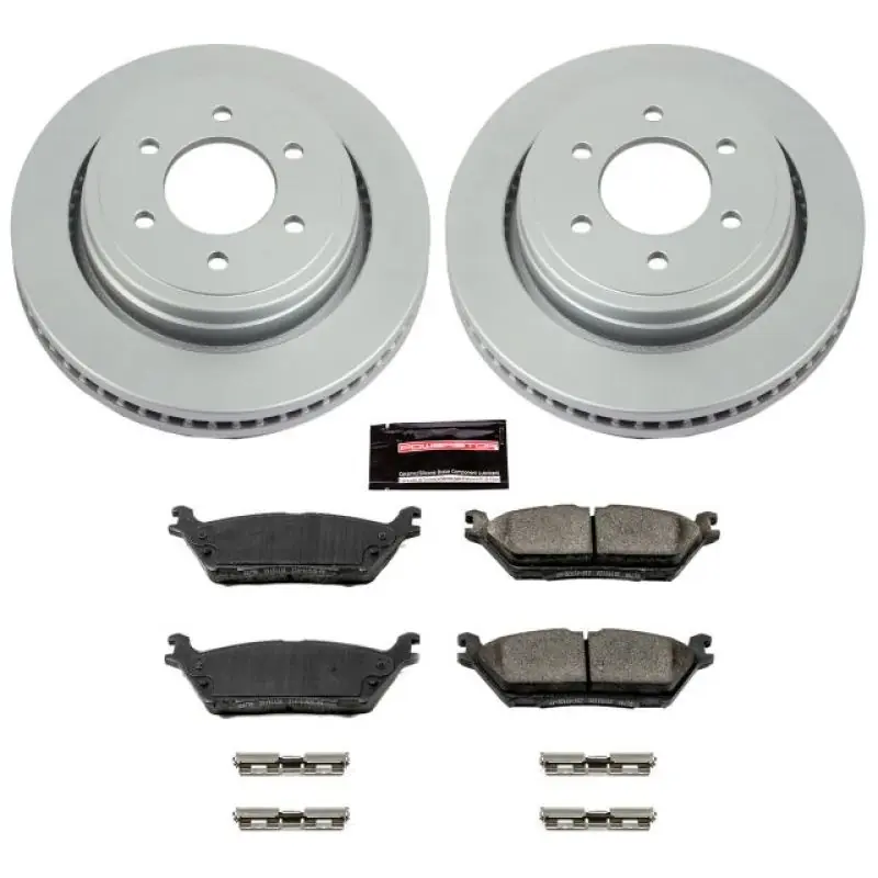 New Release Power Stop 15-17 Ford F-150 Rear Z17 Evolution Geomet Coated Brake Kit