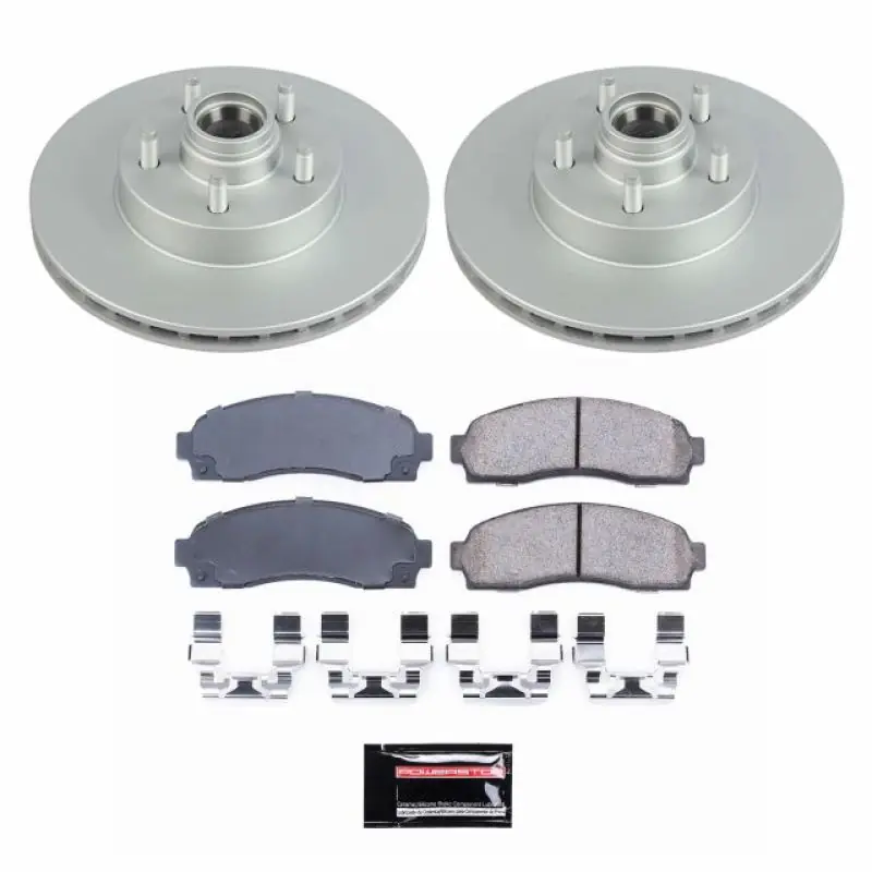 Power Stop 10-11 Ford Ranger Front Z17 Evolution Geomet Coated Brake Kit Genuine