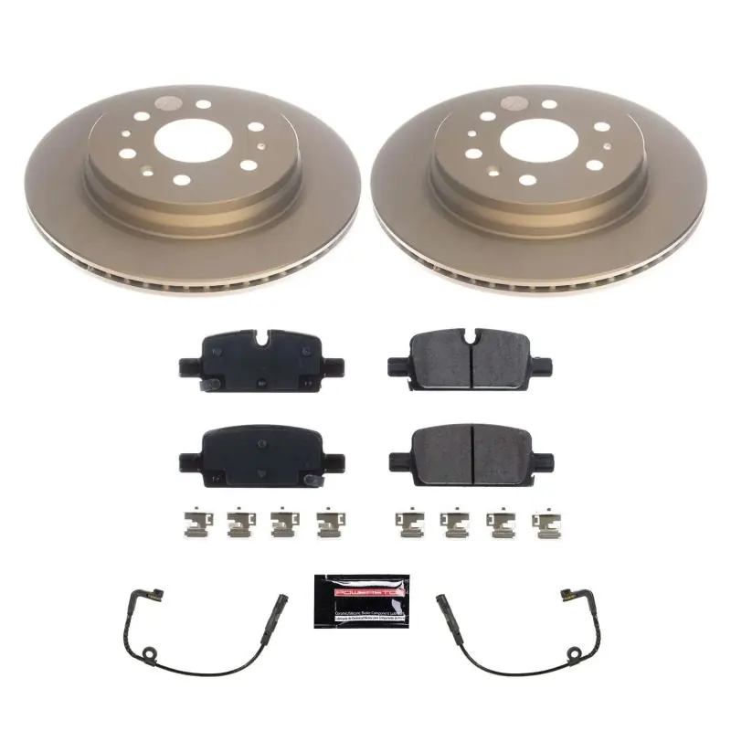 Power Stop 2019 Chevrolet Silverado 1500 Rear Z17 Evolution Geomet Coated Brake Kit Free Delivery