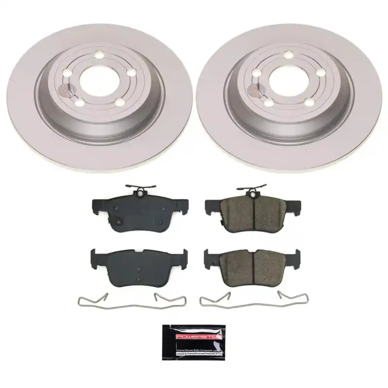 Power Stop 2023 Ford Bronco Sport Rear Z17 Coated Brake Kit Budget