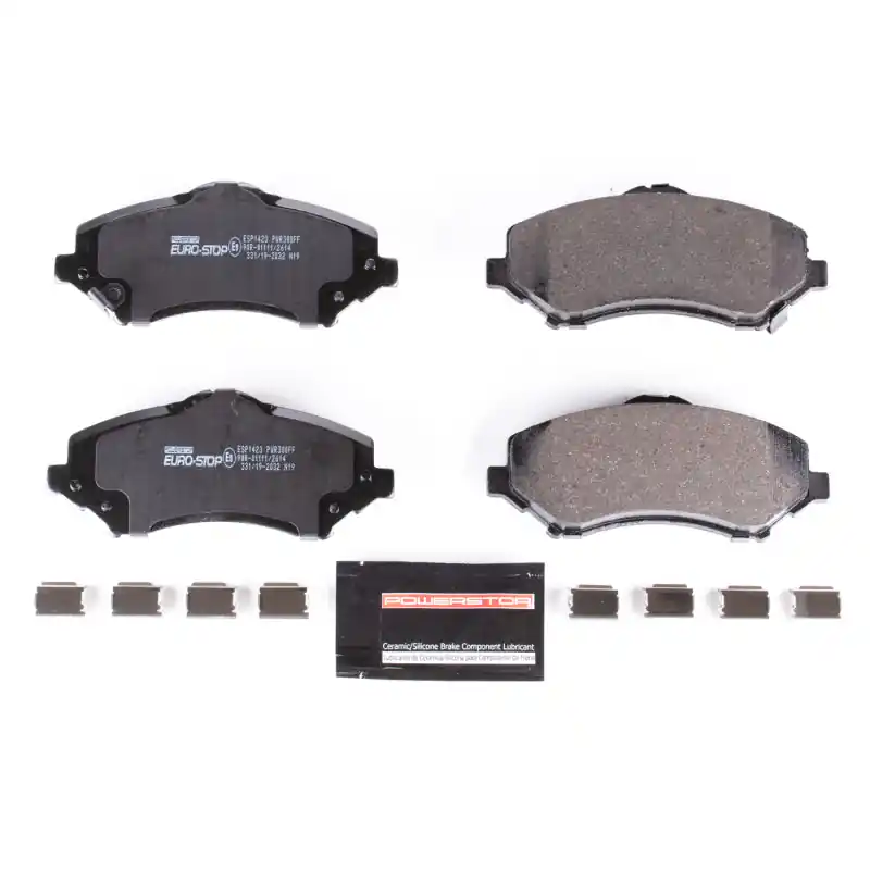 Hassle-Free Returns Power Stop 09-14 Volkswagen Routan Euro-Stop ECE-R90 Front Brake Pads