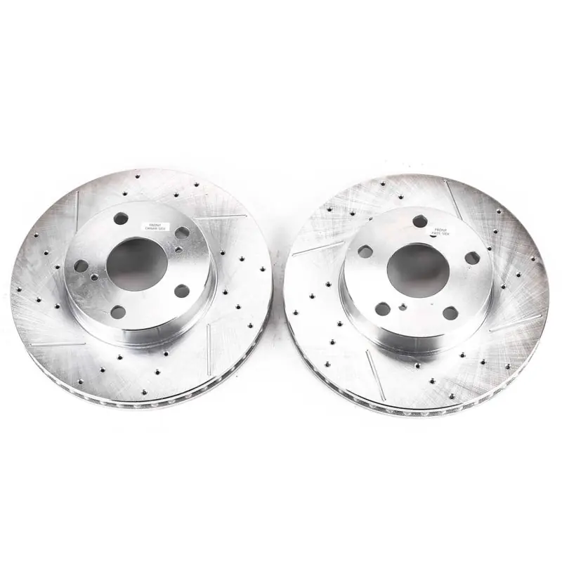 Power Stop 05-15 Toyota Tacoma Front Evolution Drilled & Slotted Rotors - Pair Mega Sale