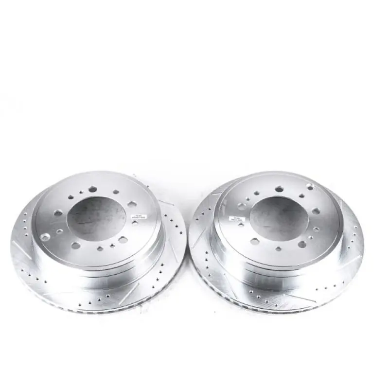 Power Stop 13-21 Toyota Land Cruiser Rear Evolution Drilled & Slotted Rotors - Pair Save Now