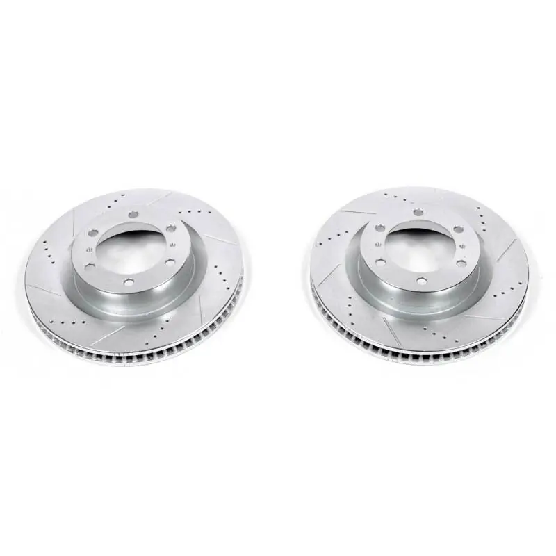 Buy Today Power Stop 10-24 Toyota 4Runner Front Evolution Drilled & Slotted Rotors - Pair