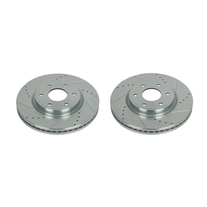 Limited Offer Power Stop 10-13 Nissan Patrol (Middle East Market) Front/Rear Drilled & Slotted Rotor (Pair)