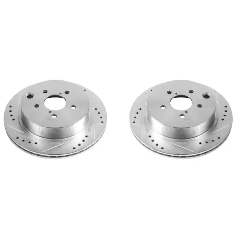 Power Stop 14-18 Subaru Forester Rear Evolution Drilled & Slotted Rotors - Pair Exclusive Offer